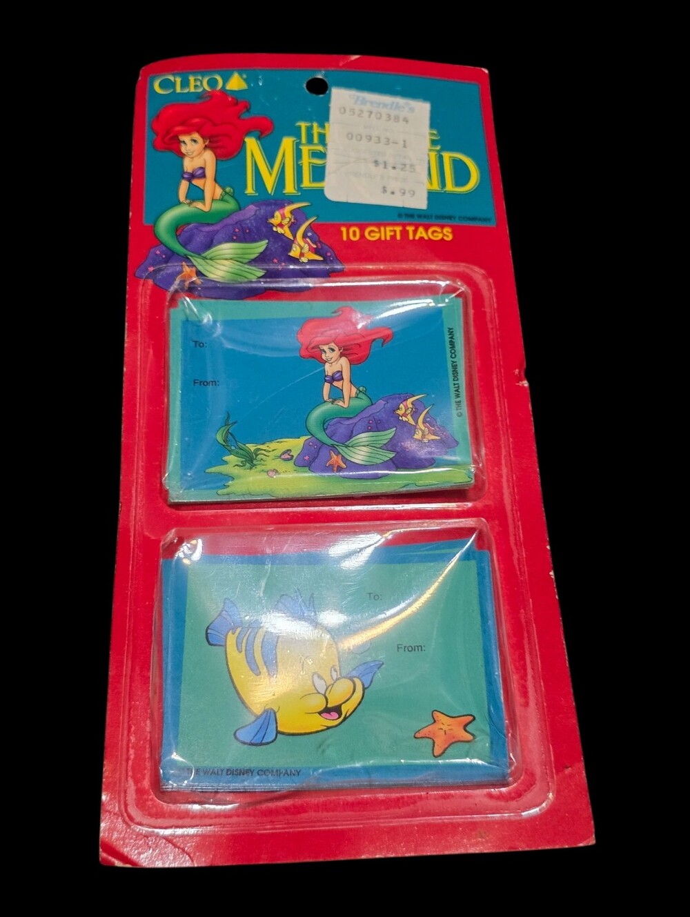 Vintage | The Little Mermaid Gift Tags - Red, Blue, Green
